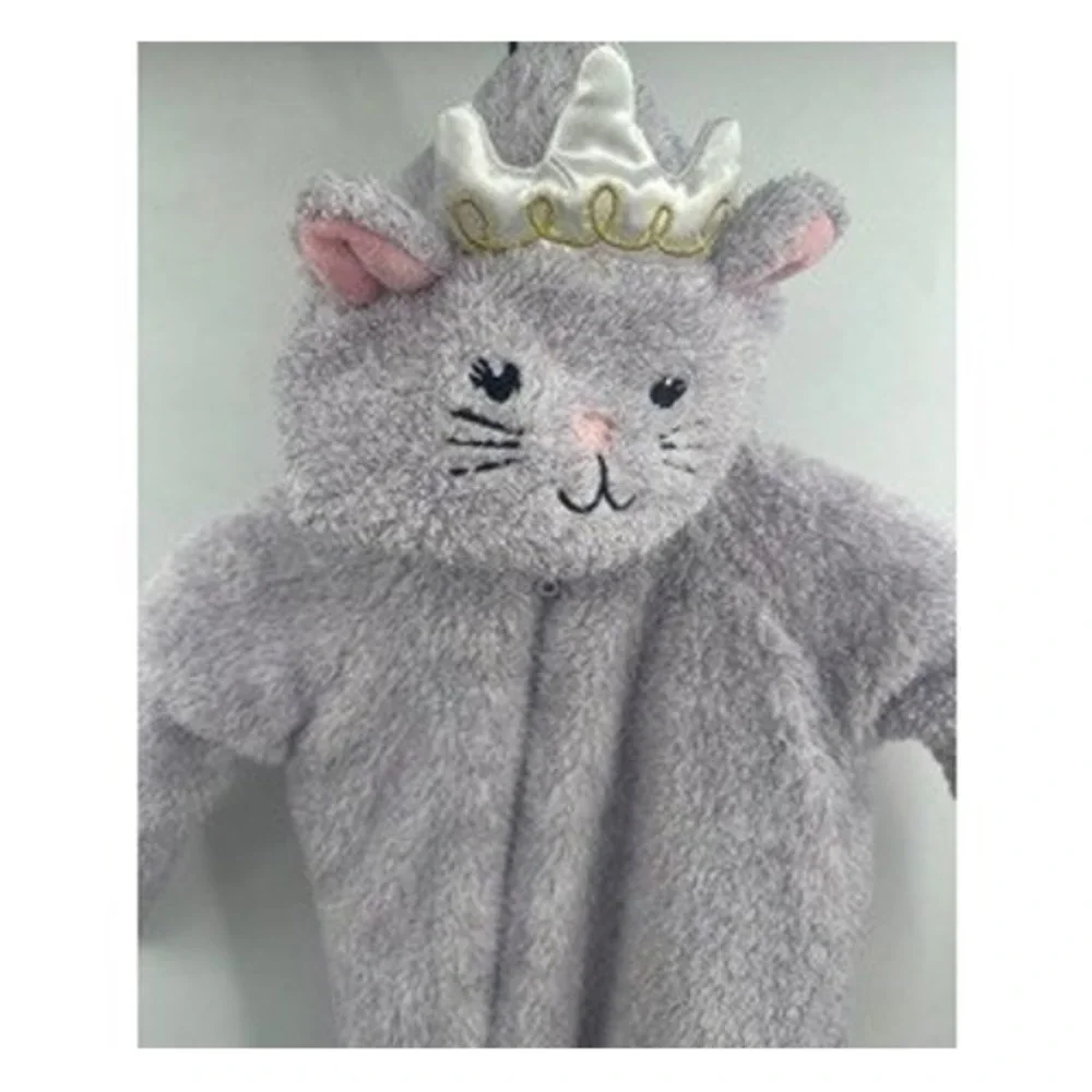 Koala Baby Lavender Princess Cat Plush Fleece Hoodie Suit SZ 18-24M Cozy